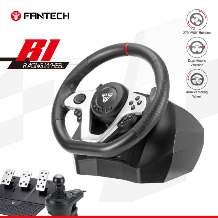 Fantech Racing Wheels And Pedals R1 gaming Racing wheel for PC Lazada