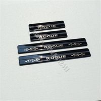 4 Car Styling For 2014-2019 2021 Nissan Rogue T32 Stainless Steel Sill Scuff Plate/Door Sill Rear Bumper Protector Sill