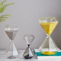 5 Minutes Diamond Hourglass Sandglass Sand Clock Children Gift Sand Timer Home Decoration Available In Multiple Color Options
