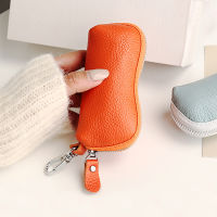 【CW】EDC Keychain for Women Genuine Leather Key for Car Keys Holder Case Mini Pocket Card Wallet Coin Pouch Womens Purses