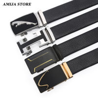 High Quality Men Metal Belts Automatic Buckle Belt Genune Luxury Leather Belts For Men Leather Strap Casual Business for Jeans