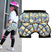 Flameer 3D Padded Hip Protection Shorts Butt Guard Pad for Skate Snowboard Tailbone Protection Kids