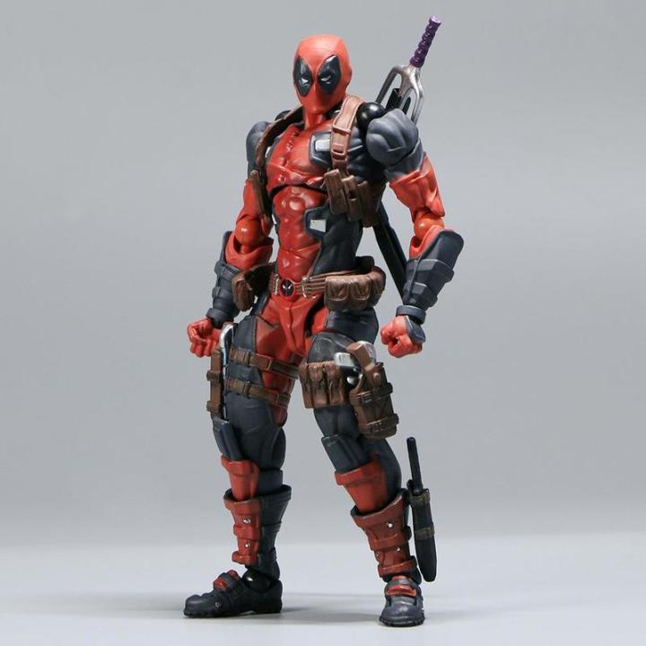 revoltech-yamaguchi-deadpool-marvel-ตุ๊กตาขยับแขนขาได้-marvel-legends-joint-moving-ตุ๊กตาของขวัญของขวัญสำหรับเด็กโมเดลภาพยนตร์