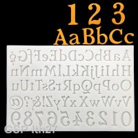 ฟองดองตกแต่งเครื่องมือเรซิ่นซิลิโคนคัพเค้กแม่พิมพ์อบของหวานตัวอักษรและตัวเลขใหม่