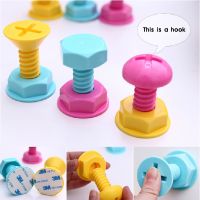 【YF】 creative homeware painted candy colors simply equipped super screw hanger/adhesive hook/mini wall hook