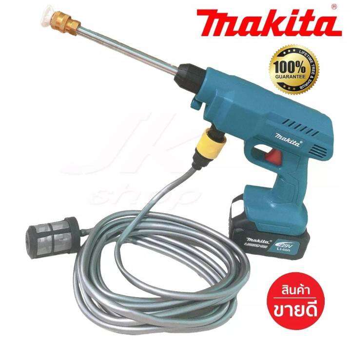 ส่งฟรี-ไม่ต้องใส่โค้ด-เครื่องฉีดน้ำแรงดันสูง-ปืนฉีดน้ำ-makita-แบต229v-พร้อมอุปกรณ์-ตรงปก