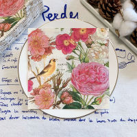 20 ชิ้น/ถุง Vintage Peony นก Decoupage กระดาษเช็ดปากดอกไม้กระดาษทิชชูสำหรับงานแต่งงาน Xmas Supplies-DFDAG STORE