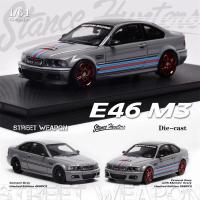 นักล่าท่าทาง X อาวุธบนท้องถนน1:64 E46 M3รถโมเดล Diecast ซีเมนต์