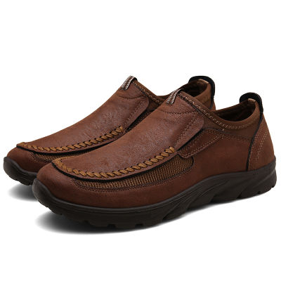Leather Men Casual Shoes Zapatos Brand Men Loafers Moccasins Breathable Slip on Driving Shoes Plus Size 39-48 Drop Shipping