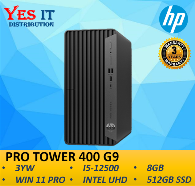 HP ProDesk 400 G9 PRO SMALL 8U7D5PA / PRO TOWER 8U7D9PA Desktop PC Lazada