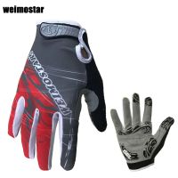 Weimostar Cycling Gloves Shockproof Gel padded Bike Glove Men Bicycle Full Finger Gloves Women MTB Racing Gloves Brand White