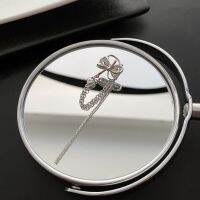 [Free ship] High-end micro-inlaid zircon bow tassel ear bone clip womens 2022 new trendy personality net red