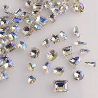 【CW】 Mixed Size Rhinestone Pointed Bottom Glass Luxury Manicure Decoration 30/100pcs