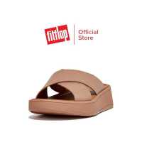 FITFLOP F MODE LEATHER CROSS SLIDES รองเท้าแตะแบบสวมผู้หญิง รุ่น FW5