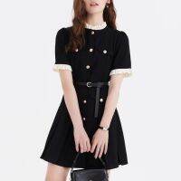 Gifts Summer WomenS Short Skirt Little Light Luxury Dress Belt Female High -Level Sensory Small Incense