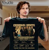 Mens Large T-shirt
 Criminal Minds 15Th Anniversary 2005-2020 Signature Thank You Men Black Tshirt