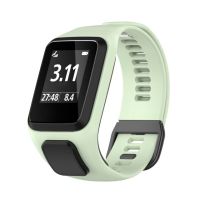 สายซิลิโคนนิ่มสำหรับ TomTom Runner 2/3 Spark/3สายนาฬิกาสปอร์ตสำหรับ Tom Watch คุณภาพสูงสายรัดข้อมือ Correa