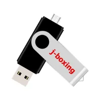 เจ-บ็อกซิ่ง USB แฟลช OTG 32GB เพนไดรฟ์พอร์ตคู่32Gb หน่วยความจำแบบหมุนแฟลชไดร์ฟไมโคร USB USB แฟลชสำหรับ Samsung Huawei แท็บเล็ต8สี
