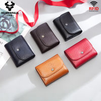 ZZOOI New Multi Color Zipper Buckle Top Layer Cowhide Wallet Explosives RFID Anti Theft Brush Leather Zero Wallet