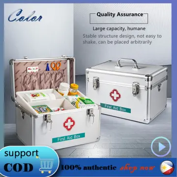 Medicine Storage Box, First Aid Box With Lock And Handle, Multifunctional  Emergency Medicine Storage Cabinet, Portable Medicine Box For Emergency,  Home, Outdoor, Travel, Camping - Temu