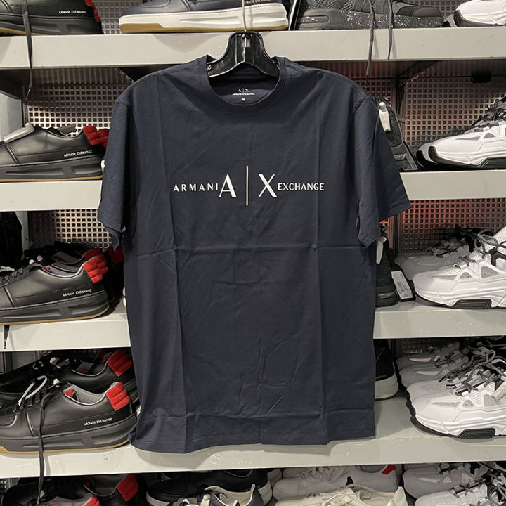 Áo Thun Nam Cổ Tròn Thương Hiệu Armani Exchange/AX Mới Mùa Xuân Và Mùa Hè |  