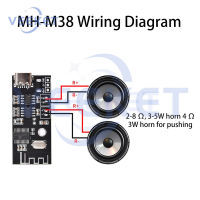 5V 5W Wireless BT5.1 Audio Receiver Module Type-C Port Stereo Sound Amplifier Board For Audio DIY Modifications MH-MX38