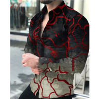 Spring Mens Shirt For Men Clothing Male Blouse Autumn Hawaiian Long Sleeve Cardigan Blouses Button Up Luxury Man Wholesale