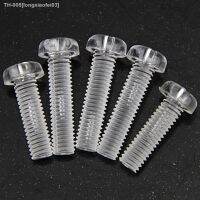 ﹍ PC transparent screws round heads plastic screws pan heads cross plastic screws acrylic M2.5M3M4M5