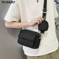 Hip-Hop Messenger Mens Ins Small Brand Satchel Street Trend Leather Shoulder