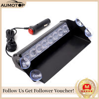 【MotorrTop】โคมไฟจุกดูด LED 8ดวงสำหรับรถบรรทุกไฟแฟลชรถยนต์ไฟเตือนนิรภัยติดกระจกหน้าอุปกรณ์แนะนำจราจรโหมดกระพริบ3ดวงสำหรับรถบรรทุกรถยนต์