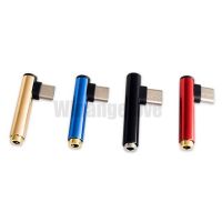 200pcs USB-C Type C to 3.5mm Jack AUX Audio Headphone Adapter Splitter Converter Cable for Huawei P20 Mate 20 for Samsung S10 Headphones Accessories