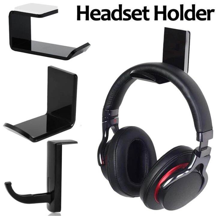 Headphone Stand Adhesive Wall Mount Headphone Hanger Universal Desk