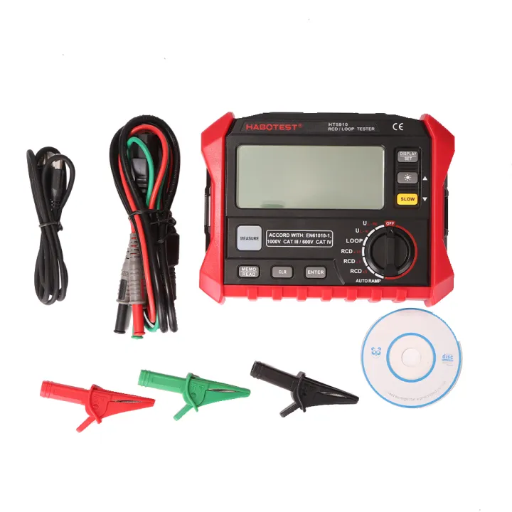 HABOTEST HT5910 High-Precision LCD Digital Insulation Resistance Tester ...