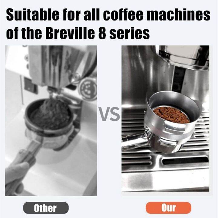 ห่วงจ่ายยาผงกาแฟ54มม-ห่วงอะลูมินัมอัลลอยหมุนได้สำหรับ-breville-ชุดเครื่องชงกาแฟ8ชุดอุปกรณ์เสริม