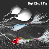 SCHEME จม เบส หมุน ช้อนโลหะ การสั่นสะเทือน VIB ล่อ เหยื่อตกปลาโลหะ Wobblers Crankbaits ตะขอแหลม