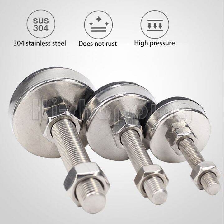 4pcs-stainless-steel-fixed-adjusting-furniture-foot-with-m8-m10-m12-m14-threaded-rubber-seat-anti-slip-damping-guard-glide-pad-furniture-protectors-re