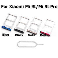 ใหม่สำหรับ Xiaomi Mi 9T ซิมการ์ดซ็อกเก็ตถาดใส่ Reader Connector สำหรับ Mi 9T Pro Micro SD Adapter คอนเทนเนอร์อะไหล่ซ่อม-SOPO STORE