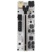 VER 010-X PCIE Riser 1X to 16X Graphic Extension with Flash LED for Bitcoin GPU Mining Powered Riser Adapter Card