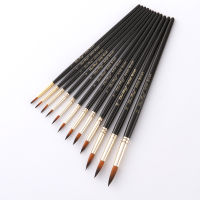 12pcs Tip Head Nylon Watercolor Paint Brushes Gouache Acrylic Painting Brush Pen For Art Supplies