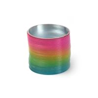 【LZ】 FINEWE 66x60mm Rainbow Color Giant Magic Metal Slinkys Spring Big Classic Originals  Walking  Steel Slinky Spring