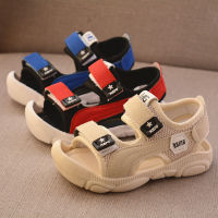 【CW】Summer new children barefoot sandals boy soft bottom beach shoes anti-kick protection head toddler functional sandals