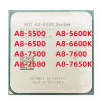 ซีพียูตั้งโต๊ะโปรเซสเซอร์ A8-5500 5600 6600 7500 7600 7650K A8-7680 Quad Core CPU FM2 +