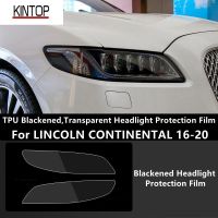 For LINCOLN CONTINENTAL 16-20 TPU Blackened Headlight Protective Film, Headlight Protection,Film Modification