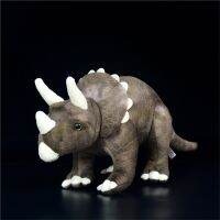 Triceratops ตุ๊กตาตุ๊กตาไดโนเสาร์ของเล่นนุ่มจูราสสิกพลัชชี่คุณภาพสูงน่ารัก,ตุ๊กตาของเล่นเด็ก