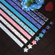 210PCS Luminous Paper Strips Origami Folding Lucky Star Ribbons