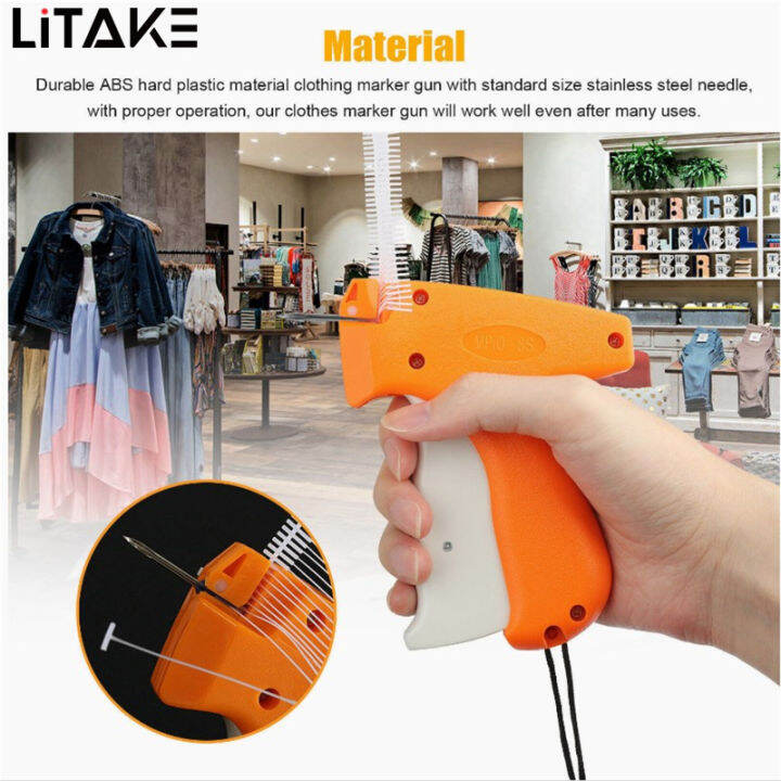 Clothing Tagging Machine Kit 1000Pcs 2in Barbs Tagging Fasteners Clothes Labeler For Fine