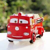 โมเดลรถยนต์ pixar 3 fire truck 1:55 เหล็กสีแดง 3