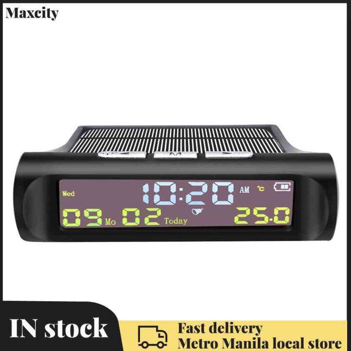 【Locally available fast delivery】AN01 TPMS Look Solar Car Digital Clock