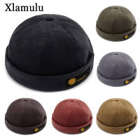 Retro Corduroy Original Docker Sailor Biker Cap nd Brimless Skullcap Men And Trend Hip-hop Hat Autumn And Keep Warm Hat