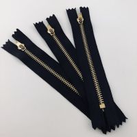 ۞♘☃ 5pcs 4 Copper Zipper Black Zipper Tape Jeans Zippers Fastener Casual Pants Zipper Slide Fastener Belt DIY Sewing Accessories
